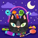 Grumpy Halloween Cats Jigsaw icon