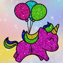 Coloring Book: Glittered Unicorns icon