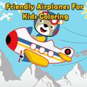 Friendly Airplanes For Kids Coloring icon