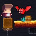 Tiny Man And Red Bat icon