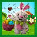 Easter Bunny Eggs Jigsaw icon
