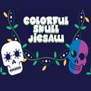 Colorful Skull Jigsaw icon