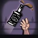 Jumping bottle icon