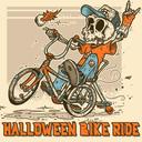 Halloween Bike Ride Jigsaw icon