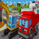 Trucks and Digger Jigsaw icon