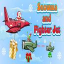 Snowman and Fighter Jet icon