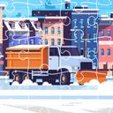 Snow Plow Trucks Jigsaw icon