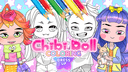 Chibi Doll Dress Up & Coloring icon