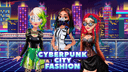 Cyberpunk City Fashion icon