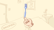 Fork on Finger